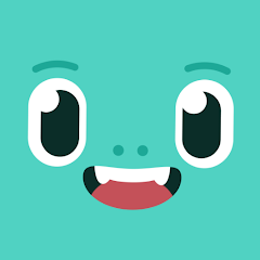 It's a square picture of a cartoon blue-green dragon's smiling face. This is one of the free apps that allows you to make flashcards from your notes and video lectures.